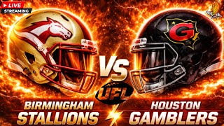 Birmingham Stallions vs Houston Gamblers: UFL LIVE Week 2 Play by Play and Watch Party