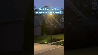 First snow!#snow #snowfall #Winter weather