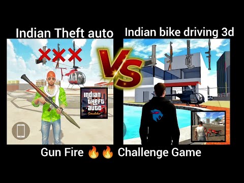 Indian Theft Auto VS Indian bike driving 3d Airplane Gun Fire Test Challenge video 📷📸 🔥🎯#gaming 