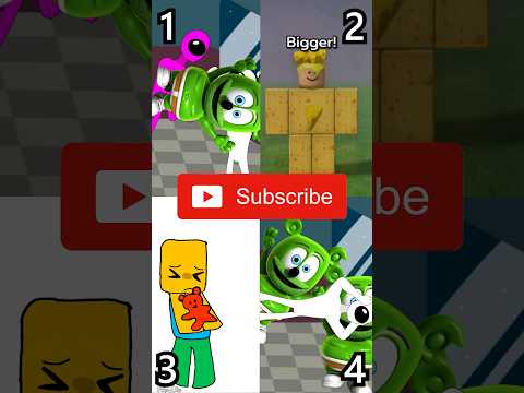 Want a Gummy Bear? | Among Us VS. 3D Roblox VS. 2D Roblox VS. Inverted Among Us