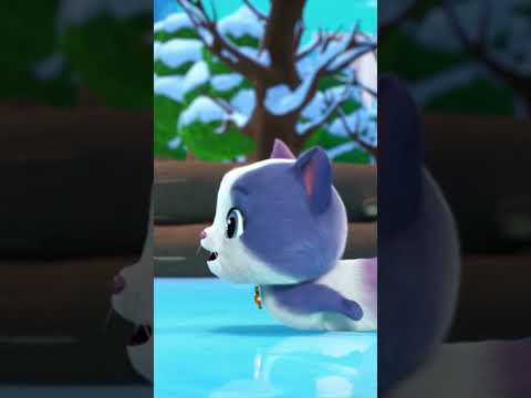 Jest lodowisko, jest zabawa! ⛸️❄️😄#DisneyJuniorPolska #SuperKoty #kotki#zabawa #radość #przyjaźń