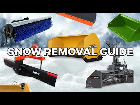 TRACTOR SNOW REMOVAL GUIDE: ATTACHMENTS TO CLEAR SNOW ❄️