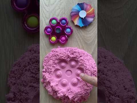 Kineticsand Popit Fidget! #satisfying #kineticsand #popit #machine #shorts
