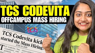 Finallyy😭TCS's Huge Offcampus Mass Hiring - Codevita 2025🔴🔥