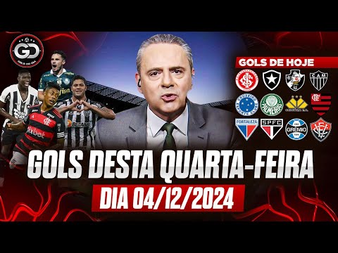 ⚽️ TODOS OS GOLS DESTA QUARTA 04/12/2024 GOLS DE HOJE, GOLS DO DIA, GOLS DO BRASILEIRÃO (COMPLETO)