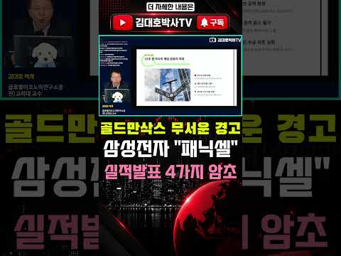 골드만삭스 무서운 경고, <strong>삼성전자</strong> "패닉셀" <strong>실적발표</strong> 4가지 암초