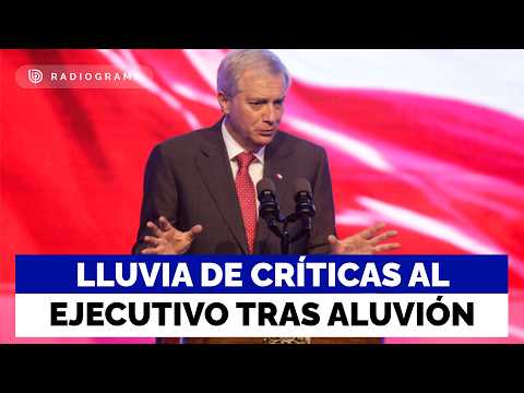 Lluvias de críticas a <strong>La</strong> Moneda: <strong>La</strong> cuestionada respuesta del Gobierno <strong>ante</strong> el aluvión