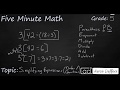 Simplifying Expressions with Order of Operations
