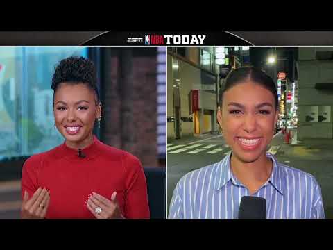 Kendra Andrews on Steph Curry & James Wiseman's performances vs. the Wizards in Tokyo | NBA Today video clip