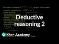 Understanding Deductive Reasoning in Solving Equations