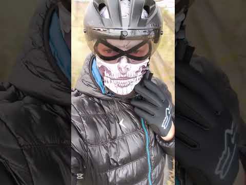 На электровелосипеде Hercules. Маллет, двухподвес. #велосипед #ebike #электровелосипед #cyclingmask