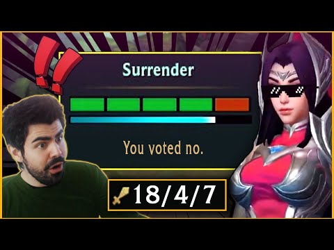 They wanted to FF but I hard carried them with irelia