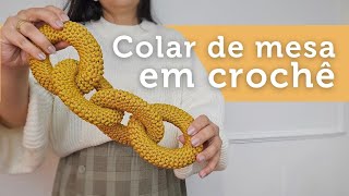 Colar de mesa em crochê FÁCIL | por Ju quem fez
