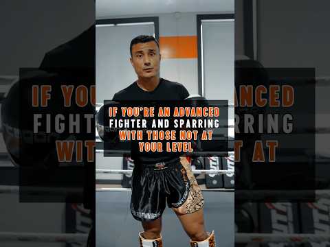 If you’re an advanced fighter and sparring with those not at your level #muaythai #mma #martialarts