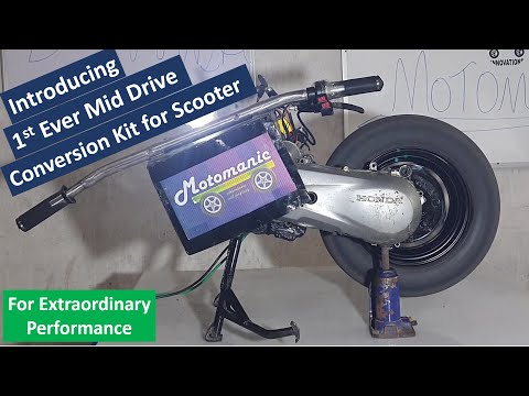 Introducing Mid drive conversion kiy for 2W Scooter | ev conversion kit | conversion kit for Activa