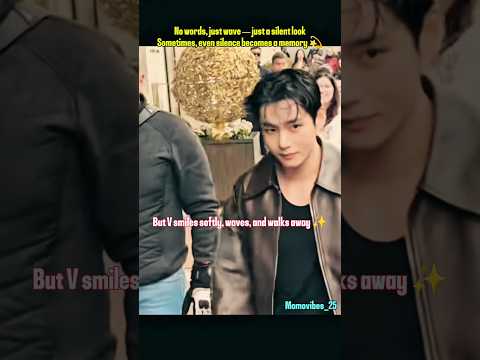 Sometimes, even a small wave says more than words 💫 #kimtaehyung #taehyungedit #kpopidol #bts