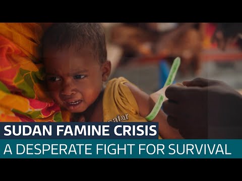 Famine rises in war-torn Sudan with over 750,000 at risk of dying from starvation | ITV News