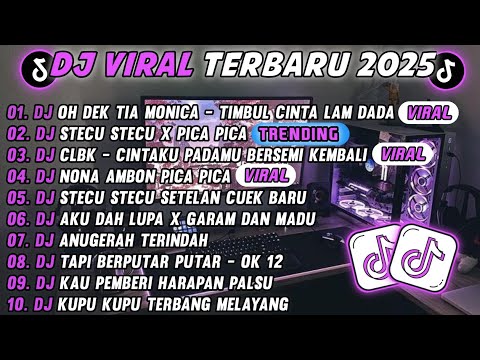 DJ TIKTOK TERBARU 2025-🎵 DJ OH DEK TIA MONICA - 🎵 DJ STECU STECU SETELAN CUEK REMIX MALU FULL ALBUM