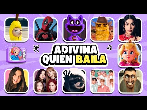 ADIVINA QUIÉN BAILA 🎶💃 Deadpool, Pedro Pedro, CatNap, Soy Pau, Picus, BTS, Skibidi Toilet