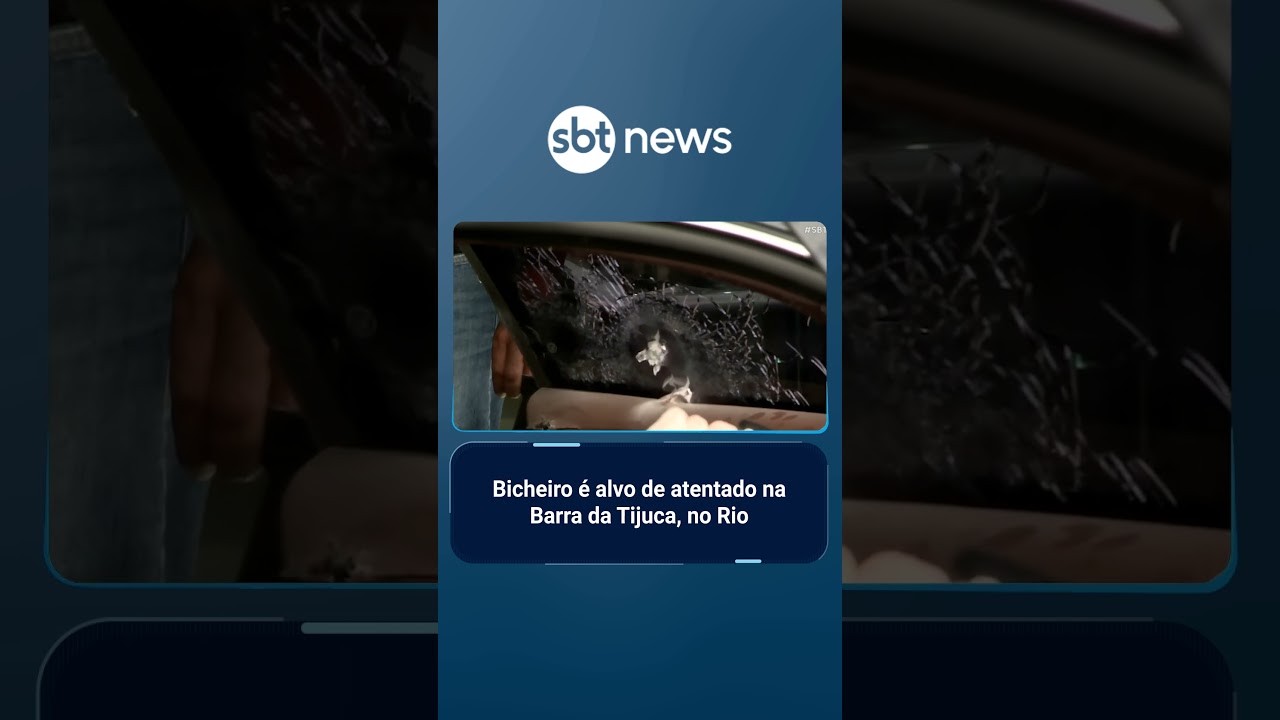 Porsche dirigido por bicheiro é alvo de tiros na Barra da Tijuca (RJ) | #SBTBrasil