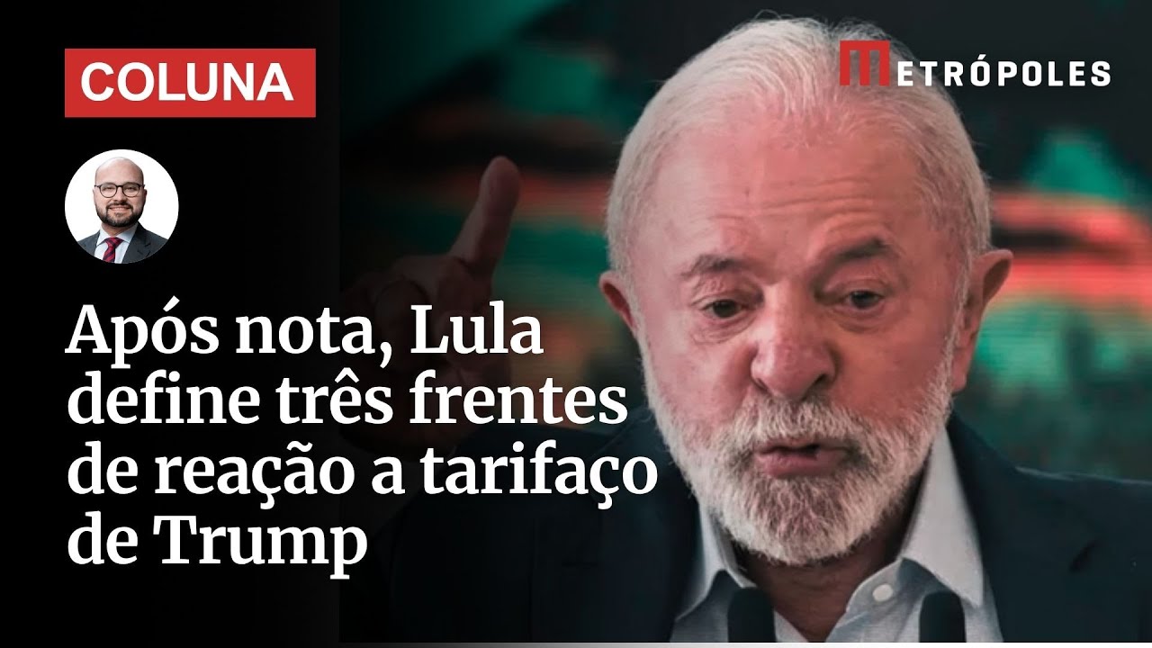 Após nota Lula define três frentes de reação a tarifaço de Trump Entenda