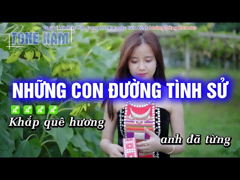 Karaoke Những Con Đường Tình Sử (Tone Nam) Beat Công Tuấn Phối Mới Cực Hay – Hoàng Dũng Karaoke