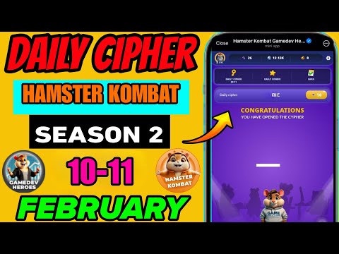 Hamster Kombat Dev Game Daily Cipher 10 February | Hamster Kombat Daily Cipher Code | Daily Combo