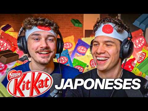 PROBANDO los SABORES de KITKAT MÁS RAROS 🍫 ft  @Santutu