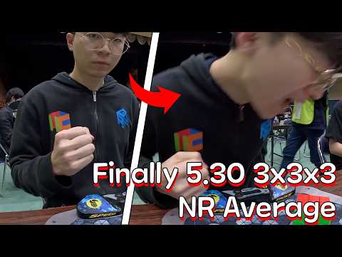 5.30 3x3 National Record Average(Finally Sub 5.5)