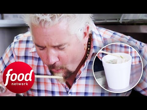 "Top 3 Best Asian Soups" Guy Fieri Blown Away By Thai & Lao Food Truck! | Diners Drive-Ins & Dives