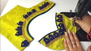 Latest Blouse Neck Designs || Blouse Back Design | Cutting And Stitching Back Neck Blouse Design