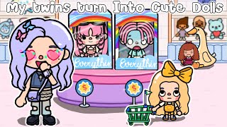My Twins Turn Into Cute Dolls 🧸🥰Toca Life Story | Toca Boca