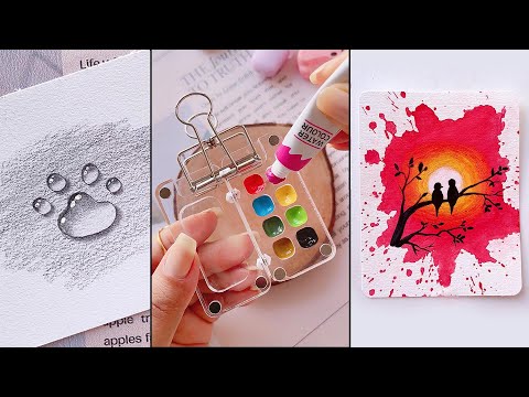 11 EASY ART IDEAS  || Painting hacks  for BEGINNERS || easy art tips || painting techniques