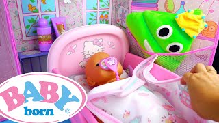 Evening Routine and Morning Routine baby doll in the Baby Annabell bedroom👶🎀