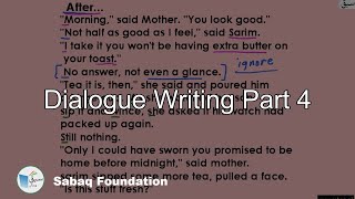 Dialogue Writing Part 4