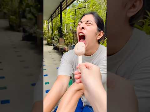 When my ice drop!! ไอติมตกให้ยัยกาย555!! #prank #funny #comedy #shorts #taengmoguy