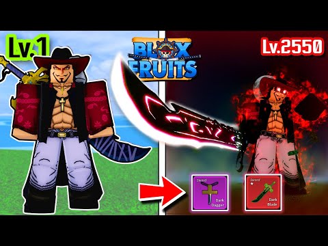 Blox Fruits เวล 1 ถึง 2550 ตอนเดียวจบ! | มิฮอร์ค ดาบโยรุ เผ่า V4 ตัน !