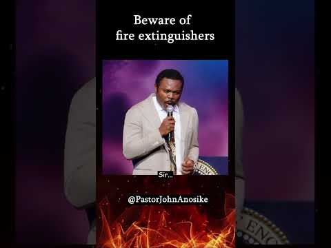 Beware of fire extinguishers