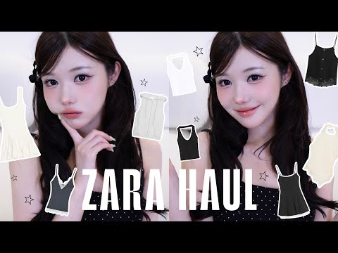 今月のZARA購入品🛒☀️シンプルかわいいアイテムいっぱいゲットした❤️‍🔥❤️‍🔥 | ZARA HAUL