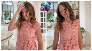 Blouse "ALPHA"" CROCHET toutes tailles Tutoriel Crochet #crochet #tutocrochet #tutorial #pattern