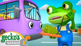Bobby’s Wacky Wheel Mix-Up! 🤪 | NEW 🛠️ Subtitled Cartoons | Gecko's Garage
