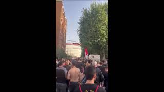 Manifestación organizada por Biris Norte y el resto del sevillismo en contra de la directiva