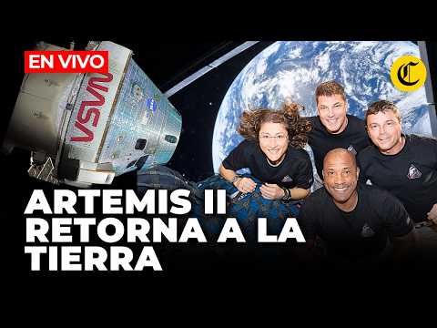 🔴 EN VIVO ARTEMIS II REGRESA: minuto a minuto del DESCENSO a la TIERRA | El Comercio
