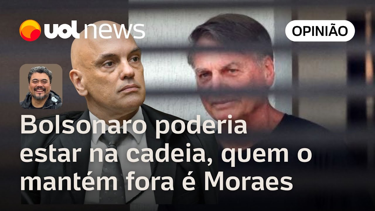 Bolsonaro poderia estar na cadeia, mas ponderação política faz Moraes mantê-lo fora | Sakamoto