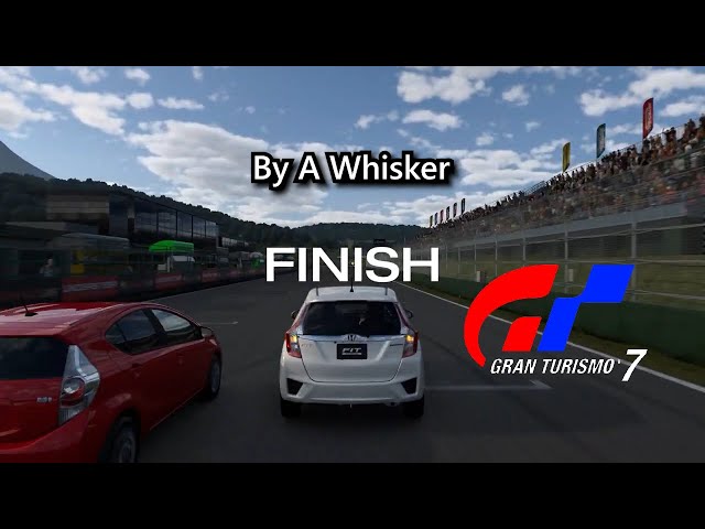 Gran Turismo 7 By A Whisker Guide: Won a race with a lead of 0.5 seconds or less.