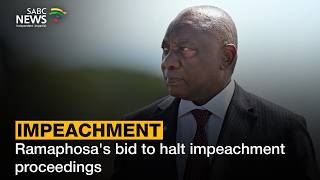 YouTube video thumbnail: Ramaphosa's Bid to Halt Impeachment Proceedings