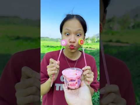 thử thách không cười với chiếc cốc kem ẩn chứa nhiều bí mật của chị gái kẹo cam siêu ngon? #funny