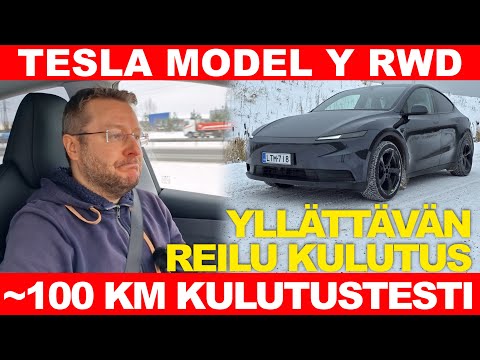Tesla Model Y Stardard kulutustesti - Menee vähällä vai ei sittenkään?