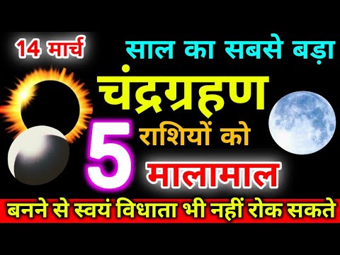 14 मार्च 2025 भंयकर चंद्र ग्रहण 6 राशियों की बदलेगी किस्मत होंगी करोड़पति जाने सूतक..#chandra_grahan