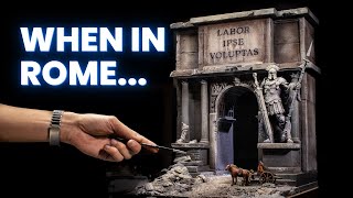 Plaster and Cardboard: How to Make a Roman Arch Miniature